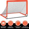 Soccer Goal – Foldable Frame Net for Kids + Youth – Indoor + Outdoor Soccer Goal with Carry Bag – Easy Setup – Multiple Sizes for Practice & Games