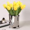 Yousheng Simulated Tulip 37cm Artificial Tulip Faux Silk Fake Tulip Flower Bulk for Vase Wedding Home Decor Spring Parties Mother's Day Gift