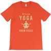 Know Yoga Know Peace T Shirt First Bunny Officer Mens Short Sleeve Shirt T Shirt
