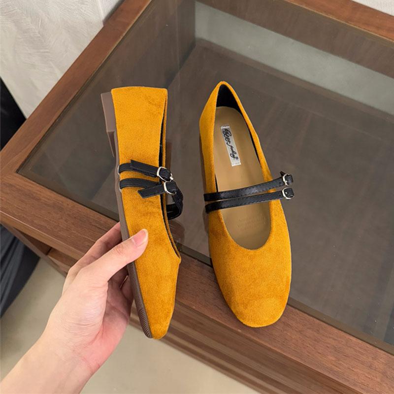 Fashion Fashion Buckle Strap Women Flats Mary Janes Shoes New 2025 Female  Shallow Footwear Mesh Breathable Ladies Flats Shoes