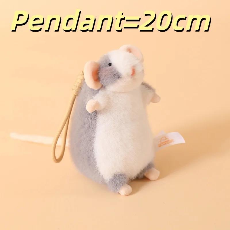 Peluche Topo Cartone Animato Morbido Pelliccioso Animale di Peluche Ratto Adorabile Topo Elegante Peluche Per Ragazza Decorazione Casa Regali di Compleanno