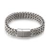 Hand Jewelry, Simple Personalized Woven Double-Row Front And Back Keel Flat Buckle Titanium Steel Men'S Bracelet