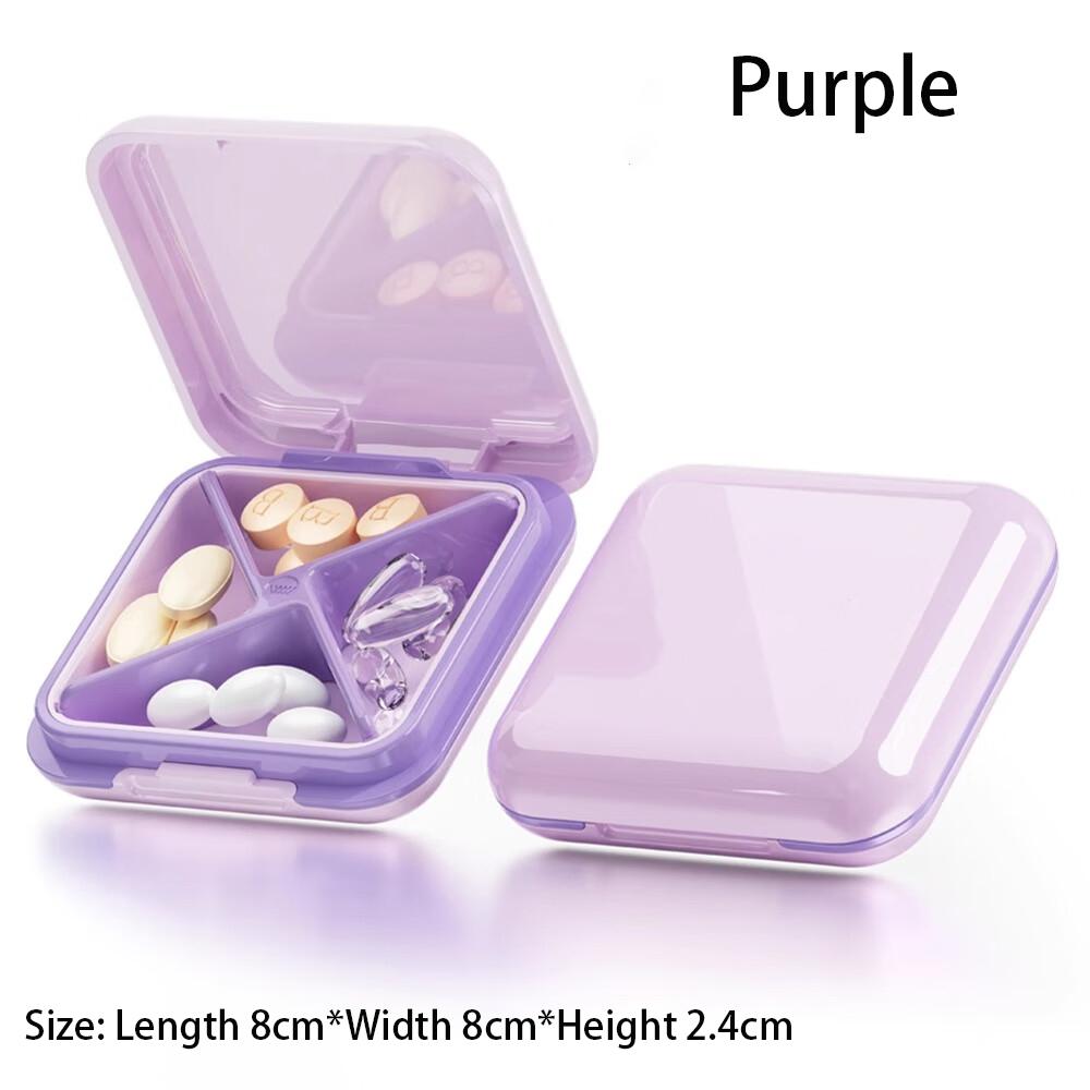 

Pill Case with Layout Portable Medication Container for Daily UseCompact Travel Pill Box with Grids Sealed Pill Organizer for Po