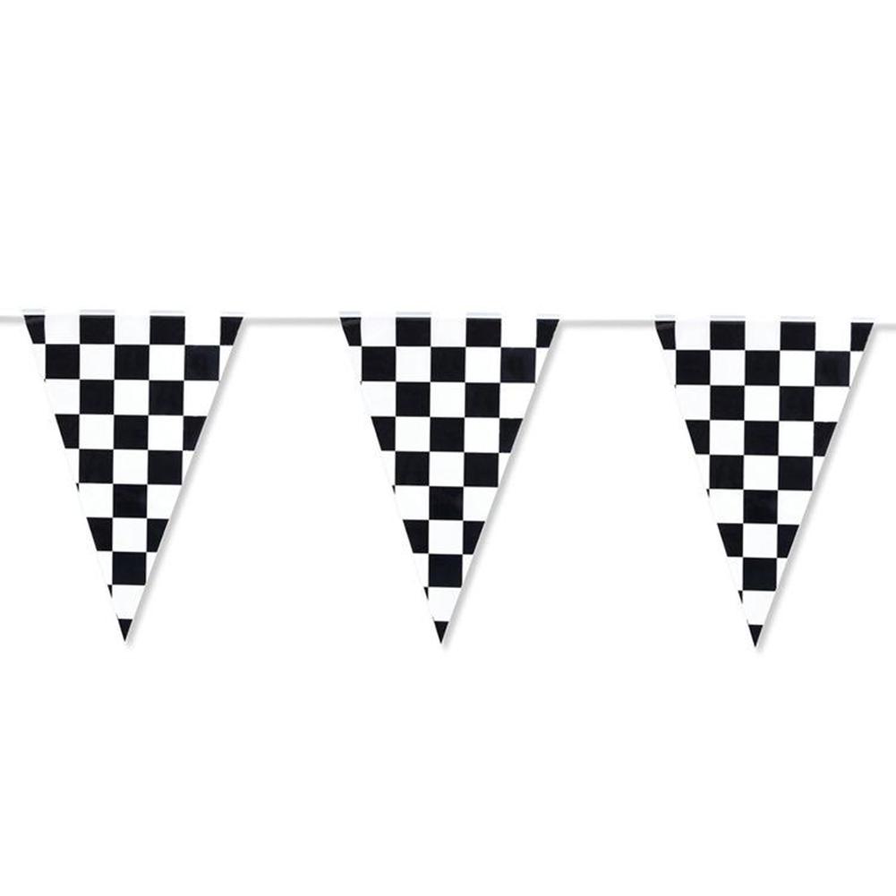 Bunting Flags Pennant Flag 30cm X 40cm Black White