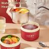 WORTHBUY Portable Insulated Lunch Box 304 Stainless Steel Bento Box With Cutlery&Thermal Bag Microwave Leak-proof Food Container