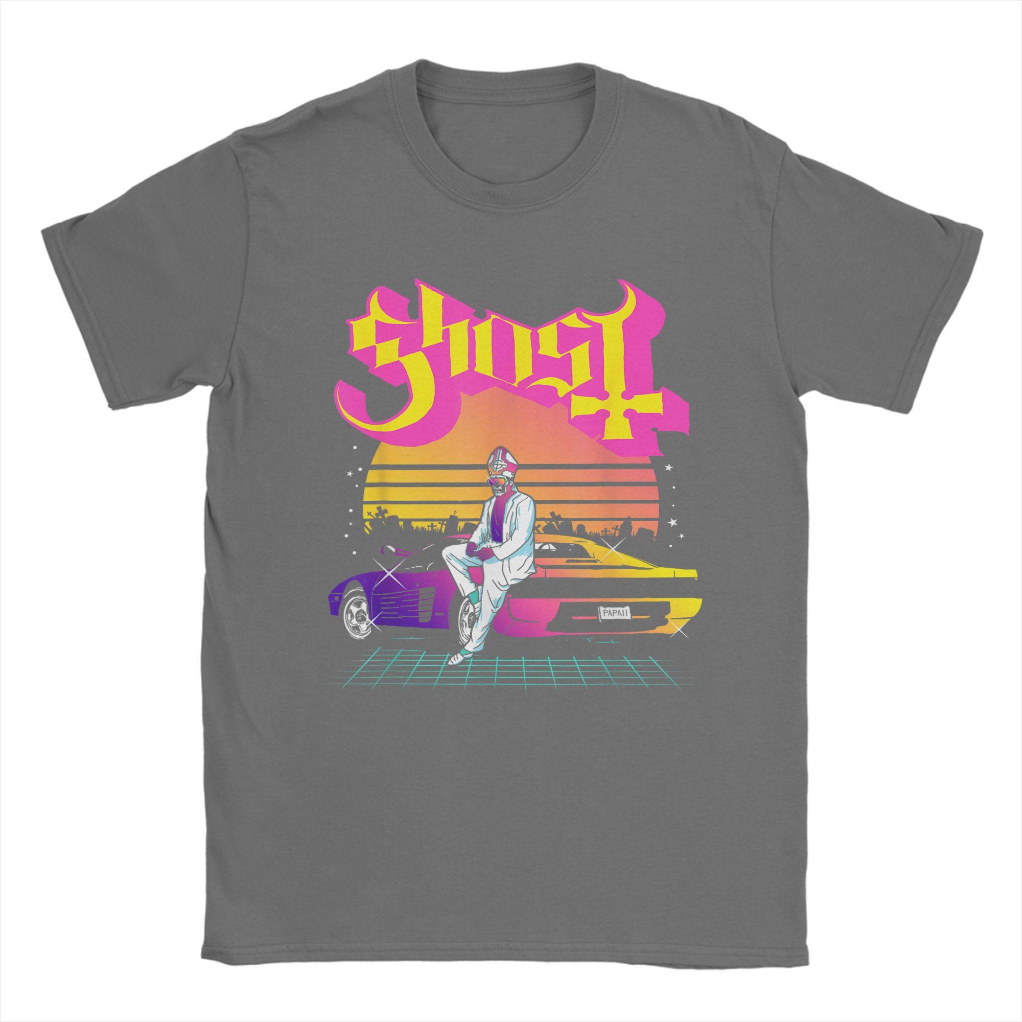 

Ghost Band Papa 2 Vice Rock T-Shirt Men World Tour 2025 Novelty Cotton Tees O Neck Short Sleeve T Shirt Graphic Printed Clothing 4XL