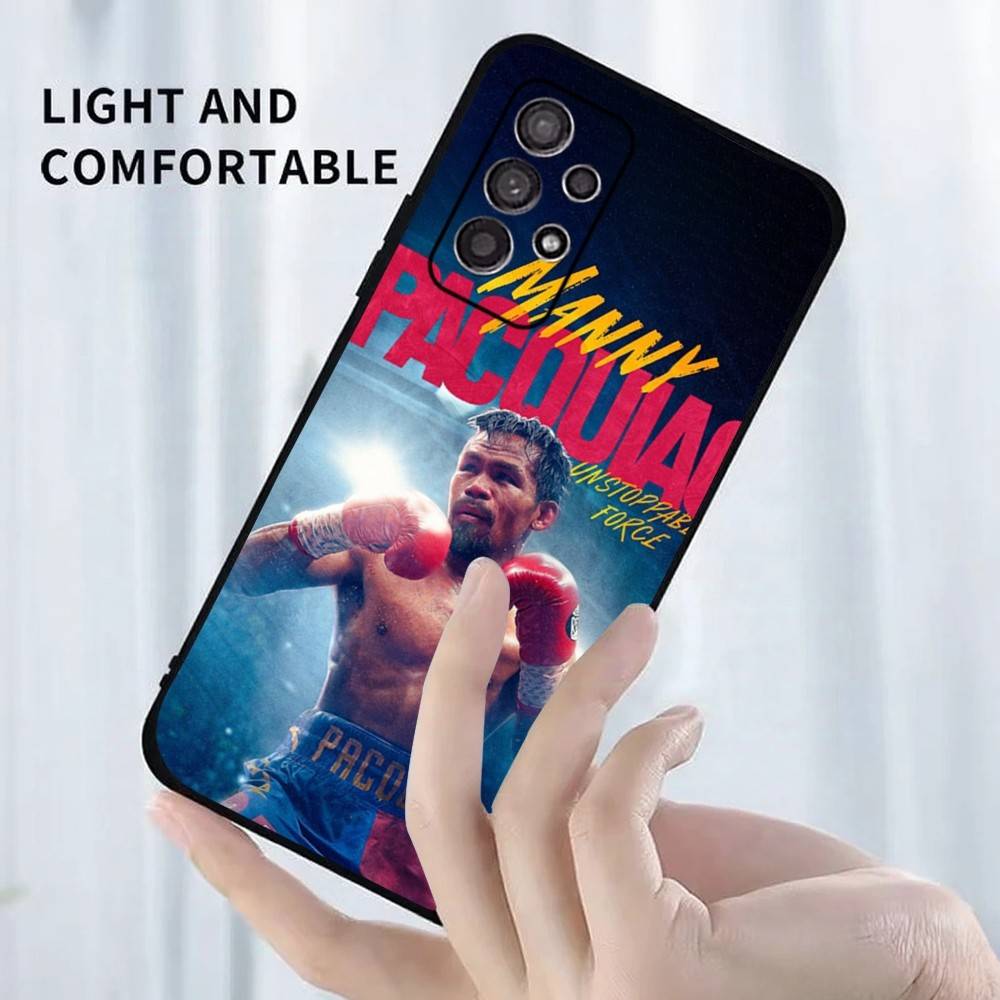 

P-Pacquiao Boxer Phone Case For Samsung S25,S24,S23,S22,S21,S20,S10,Ultra,Plus,Lite,FE,Soft Silicone Black Cover Samsung S22ULTRA5G