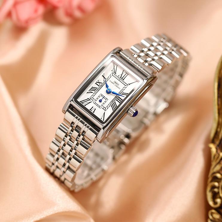 Niche Light Luxury Retro Watch Women'S Square Wind Small Dial Watch Women