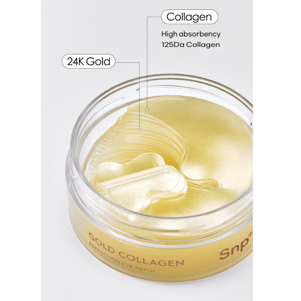 SNP Gold Collagen Perfection Oční maska 60 kusů