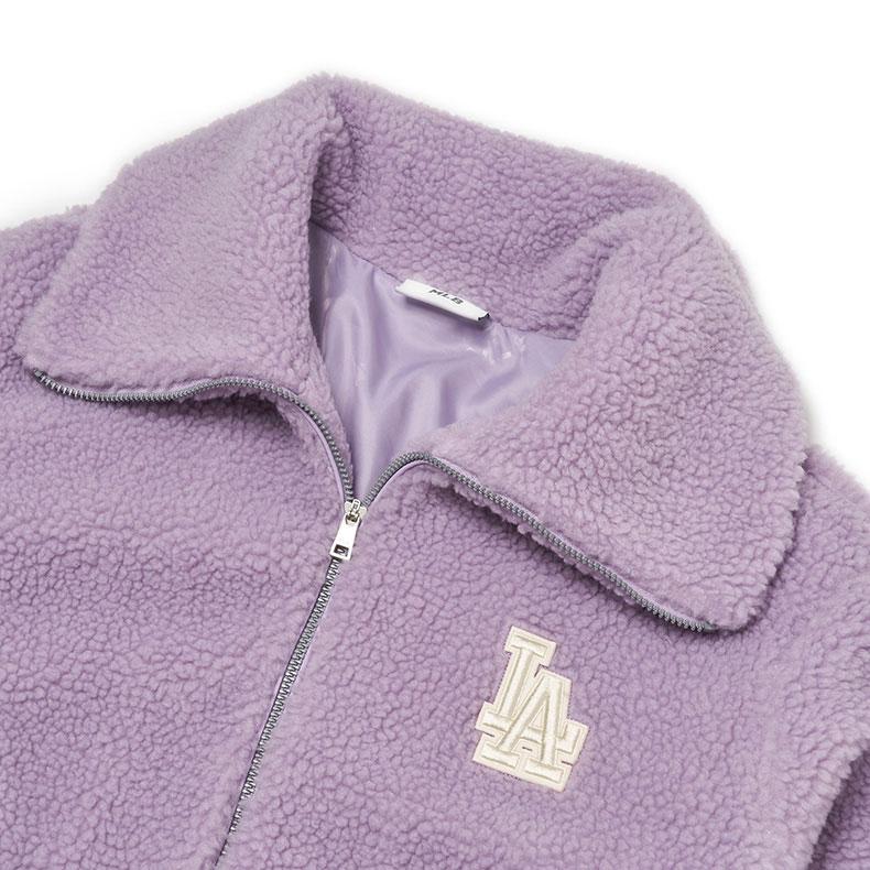 New MLB Mlb Base Logo Jacket Unisex Purple 3AJPF0216-07LDL