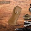 Braune Klappmesser-Scheide Werkzeug Taschenlampe Gürtelschlaufe Etui Halter Lederscheide Tasche Jagd Lager Outdoor-Nutzung Trageausrüstung