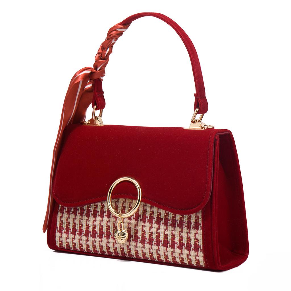 Niche Red Wedding Bag Bride Bag Women'S Bag Mother Bag Engagement Handbag Large Capacity