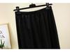 Women's High Waist Draped Long Skirt - Solid Color, Versatile, Loose Fit