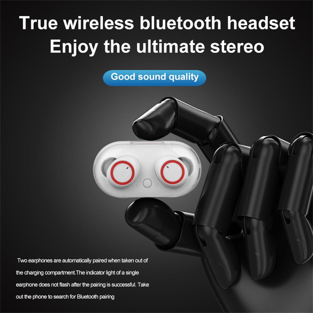 Y50 Wireless Earbuds IPX7 Waterproof Stereo Earphones Touch Control In Ear Headset For Sports Working Running Travelling