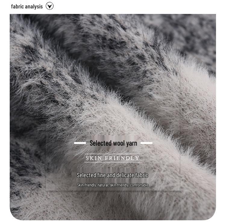Girls' Winter Sweater 2026: Stylish Faux Mink Velvet Base Layer for Older Children