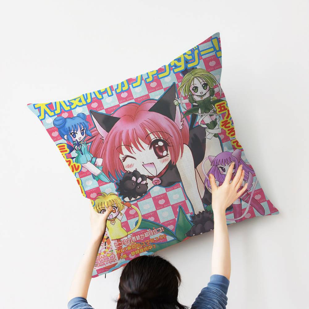 T-Tokyo Mew Mew Anime Pillowcases Home Bedding Decorative Pillow Cover Wedding Super Soft Pillow Case