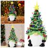 Christmas Gnome with LED Lights - Resin Xmas Tree Decoration for Indoor Home, Table & Holiday DÃ©cor