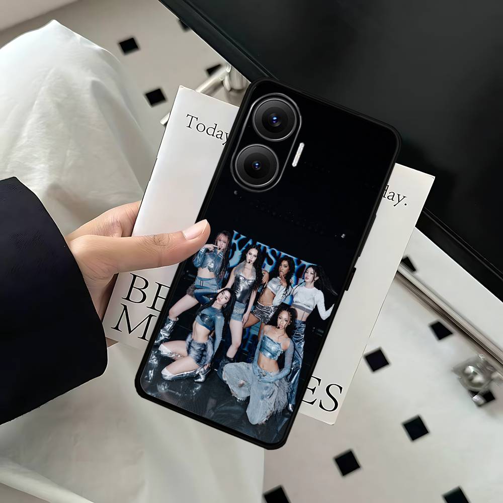 K-Katseye G-Gnarly Group Phone Case For Xiaomi Mi 5X 8 9 10 11 12 Lite Pro 10T PocoX3pro PocoM3 Note 10 Pro Lite RedmiNote10 5g 6.5in