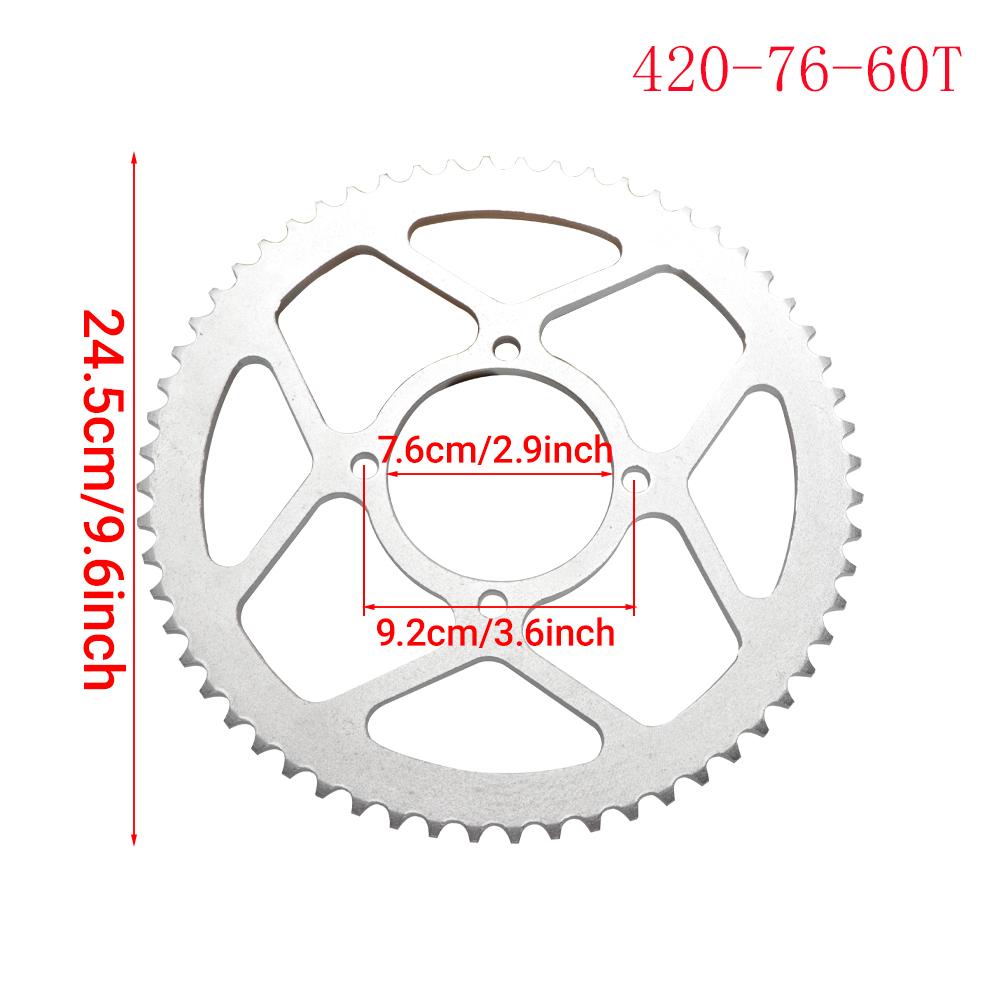 420 35T/60T 76MM Sprocket for 50CC 70CC 90CC 110CC 125CC 140CC 160CC Pit Dirt Bike ATV Quad Motorcycle Buggy Go Kart Parts