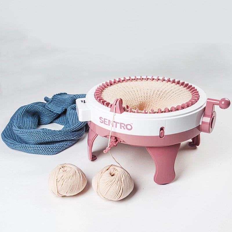 Dětská DIY ruční pletací hračka Vlněný stroj 48 jehel Kulatý válec Řemeslná sada Pro děti Pletací zábava a kreativita Skvělý dárek pro začátečníky