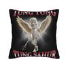 Tung Tung Tung Sahur chasing Tralalero Tralala Pillow Case  Graphic Pillow Cover For Living Room Sofa Funny Pillowcases