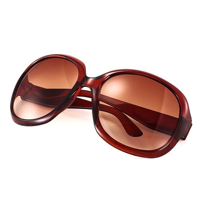 Classic Retro Fashion Oval Women Sunglasses Vintage Large Big Sunglasses For Ladies