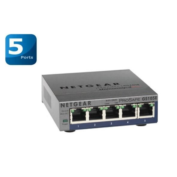 Switch réseau Netgear SWT GS105E