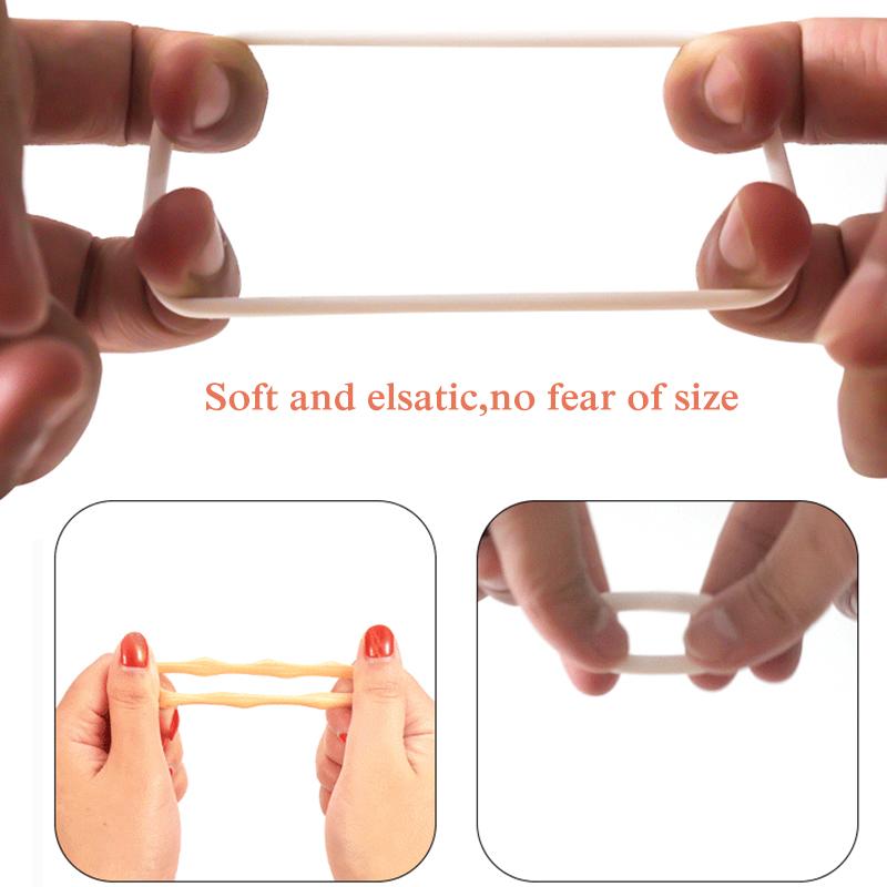 Buy 2PCS Silicone Male Foreskin Corrector Resistance Ring Delay ...