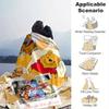 1pc. Cartoon Winnie the Pooh Blanket, Seasonal Universal Home Decor Gift for Friends and Family,Soft Flannel Throw Blanket, Versatile & Cozy