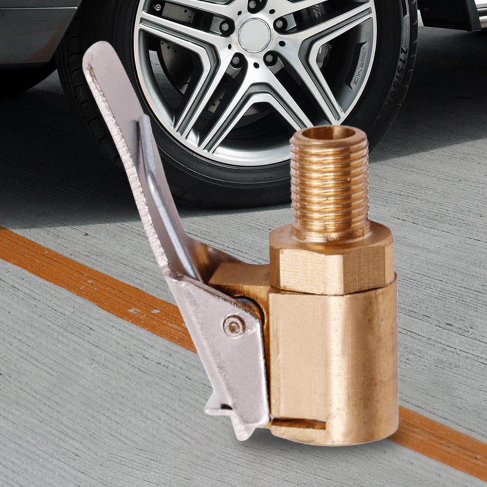 Car Tire Air Chuck 6/8mm Inflator Pump Valve Connector Car Truck Air Pump Chuck Clamp Connector Adapter for Inflatable Pump