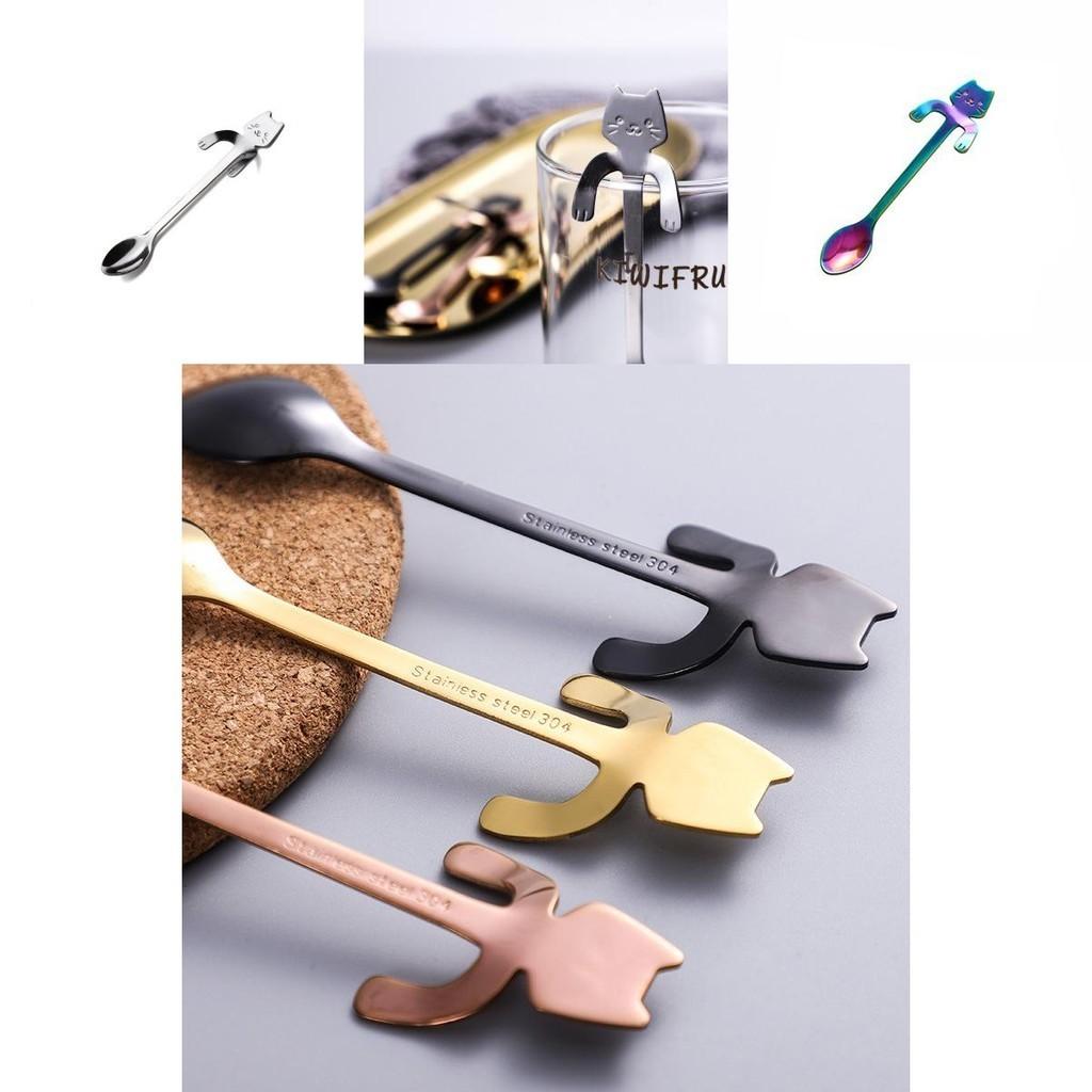 Unique Stainless Steel Cat Spoon With Cute Claws Perfect For Stirring Coffee And More