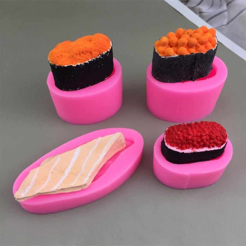 Silicone Mousse Molds Dessert Moulds Sushi Shaped Chocolate Moulds Silicone Material Perfect Gift for Bakings Lover