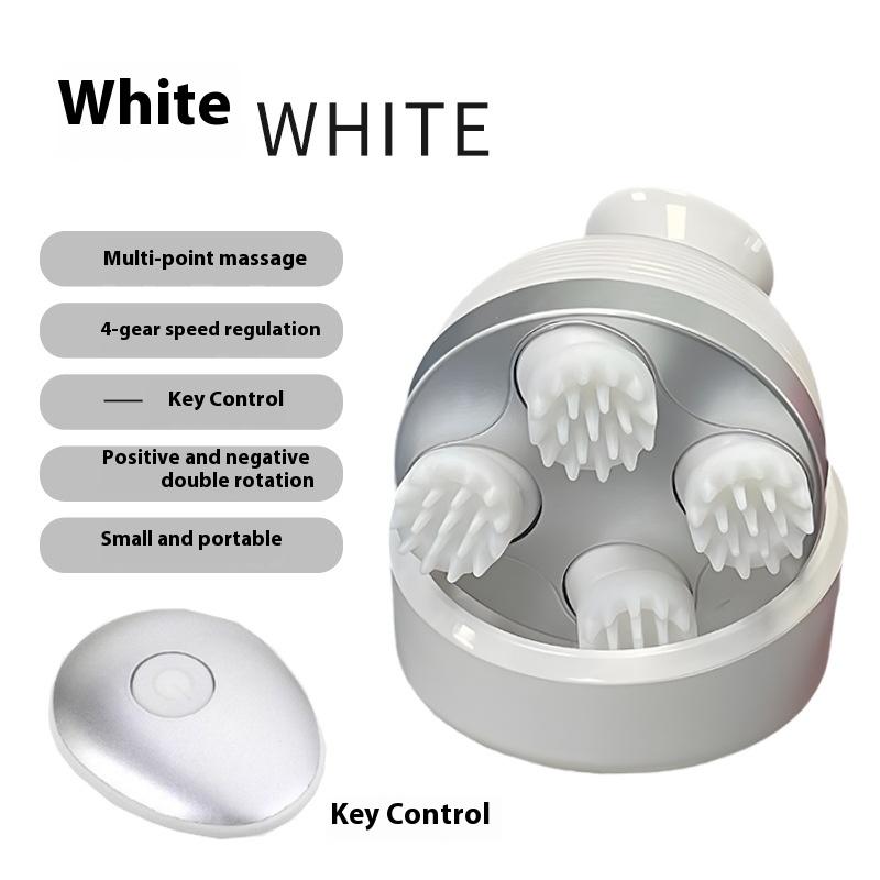 Portable Electric Head Massager Scalp Massager With Claw And Rolling Massage Function Rechargeable Hand Held Meridian Therapy