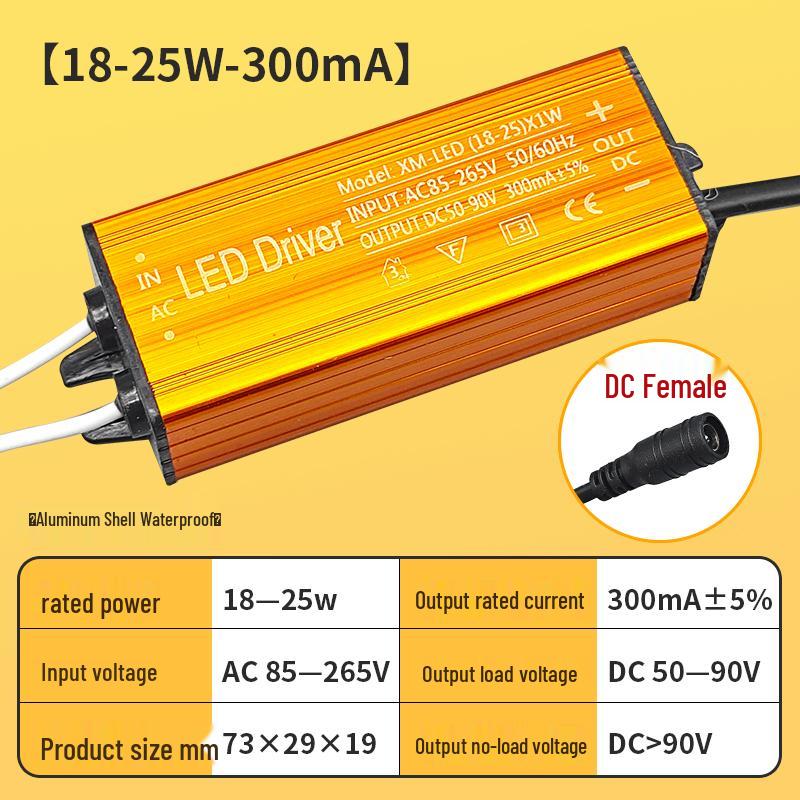 LED Integrated Waterproof Power Supply and Rectifier Controller for Kitchen, Bathroom, and Toilet Lighting