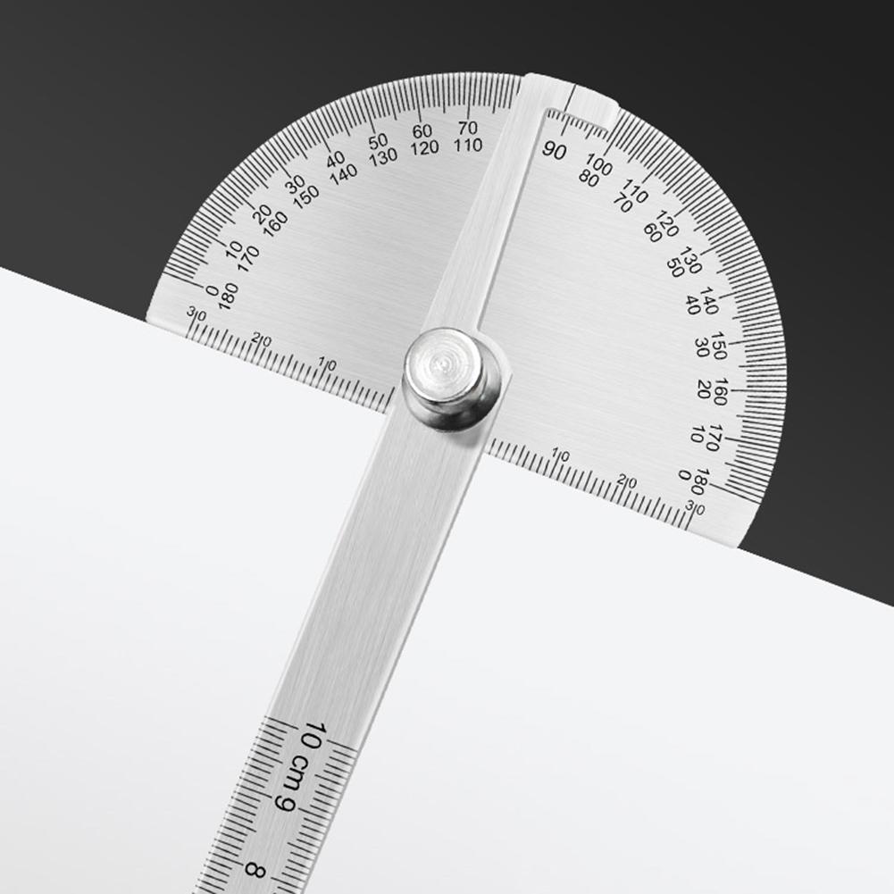 Round Head Rotary Protractor Adjustable Universal Stainless Steel Measuring Tool lehaha 0-180° Angle Ruler Round Head Rotary Protractor Adjustable Universal Stainless Steel Measuring Tool lehaha 0-180° Angle Ruler