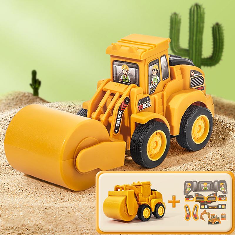 1Pcs Engineering Vehicle Model Press Sliding Car Excavator Bulldozer Children Educational Construction Vehicle Toy Kids Boy Gift