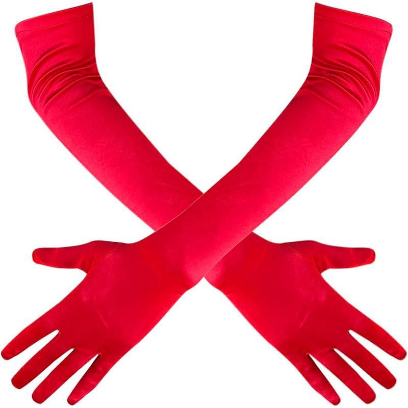 New arrival adult gloves women s long opera party 21inch красный