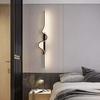 Creative Minimalist Long Strip Light Living Room Sofa Background Wall Light Bedroom Bedside Wave-shaped Decorative Light