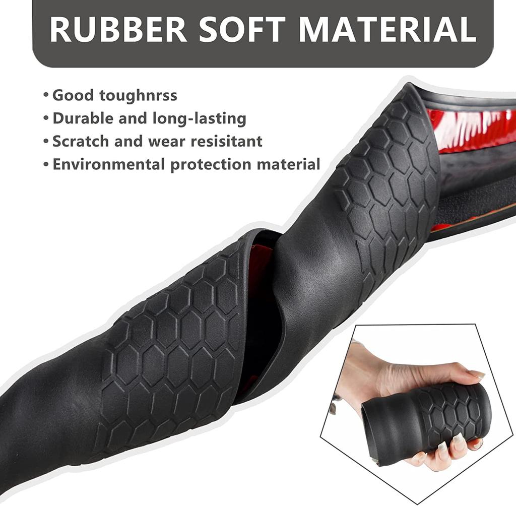Door Sill Guard Cover Rubber Plate Protector for Jeep Wrangler JL Gladiator JT 4-door 2018-2025 Protective Car Accessories