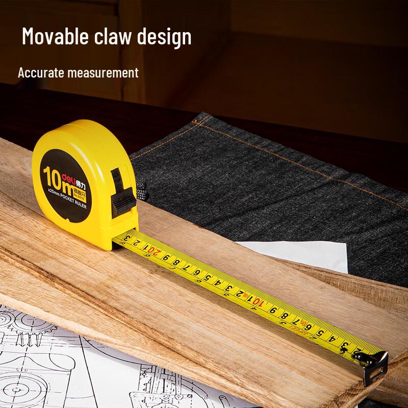 Deli 10m Metric/Imperial Steel Tape Measure