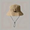 1pc Quick-Dry Foldable Bucket Hat With Sun Protection - Unisex, Adjustable Drawstring, Lightweight Polyester Cap For Fishing