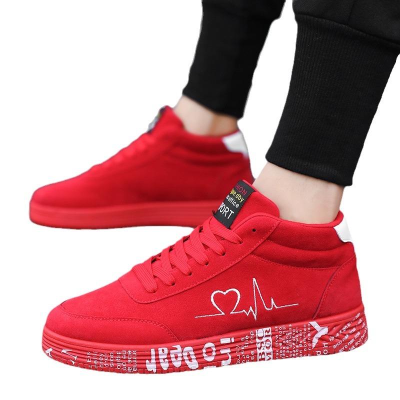20252025 Independent Station Autumn Men's High Top Shoes Couple Shoes Youth Sports Board Shoes Men