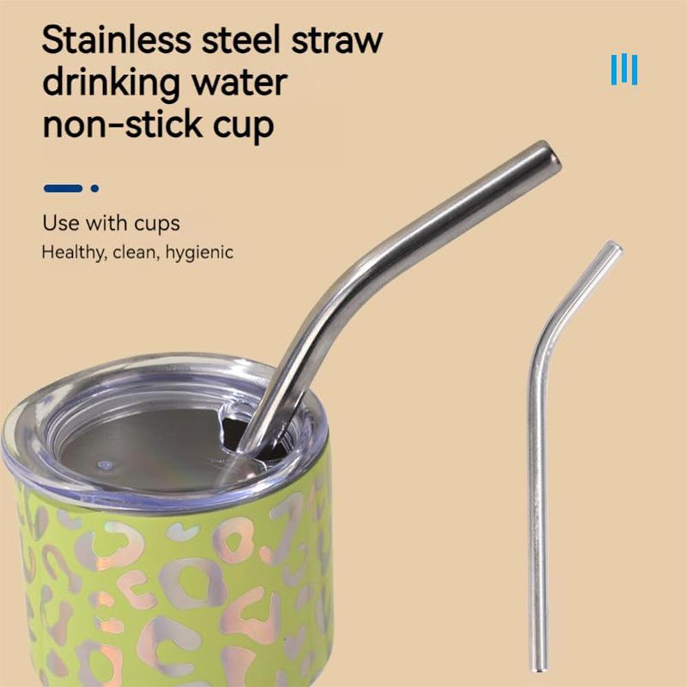 4pcs Mini  3oz Cup Tumbler Shot Set with Straw and Lid, Stainless Steel Tumbler Shot Glass Shot Glass Set for Office Outdoor Use