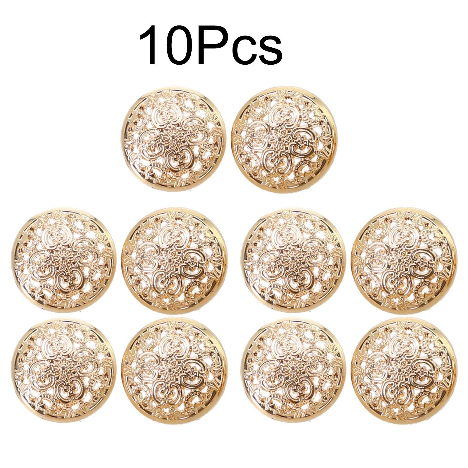 

Для пиджачных костюмов Пуговицы Полые резные Швейные Свитера Поделки Gold 15mm