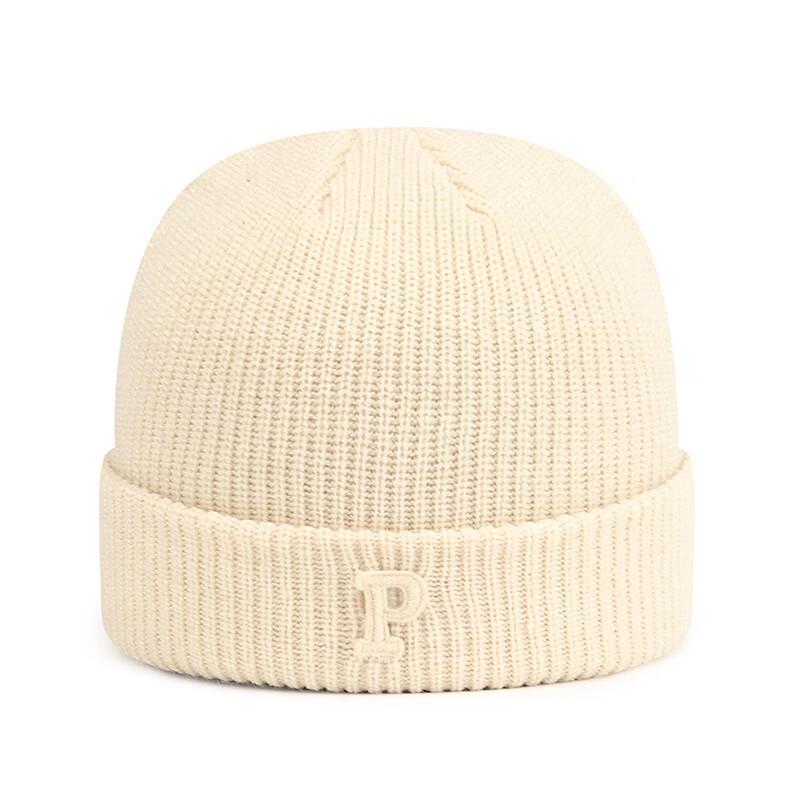 ZHENYUEQI P-Letter Cashmere-Blend Knit Beanie