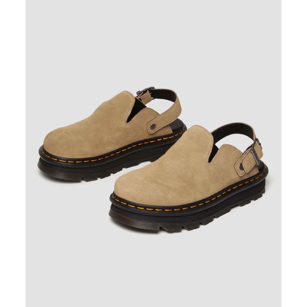 Dr. Martens Zebzag Suede Casual Slingback Platform Mule Savannah Tan Unisex tenisky 31737439