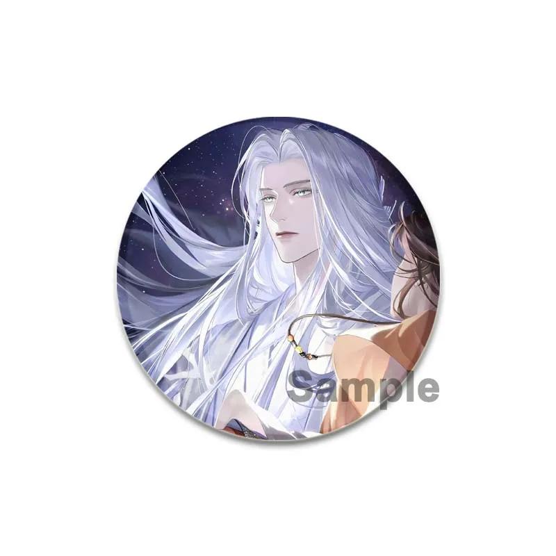 32/44/58mm Handmade Tinplate Plastic Badge Ashes of The Kingdom Brooches for Collar Clothes Backpack Jewelry Fans Gifts Card Games