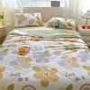 Floral Rainbow Pattern Quilt 100% Cotton Skin-friendly Comfortable Flowers Print Air Conditioning Quilt for Kids Teens Adults