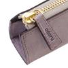 Lettera Standard Zipper Pen Case in Tempesty Sibylla Leather (Iris (Purple))