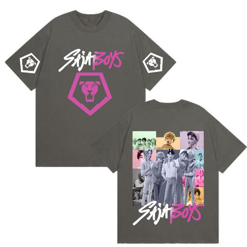 K-pop Saja Boys Demon Hunters 2025 Film Graphic T Shirts Men Women Aesthetic Fashion T-shirts Casual Oversized Short Sleeve Tees